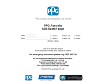 Tablet Screenshot of ppgmsds.com.au
